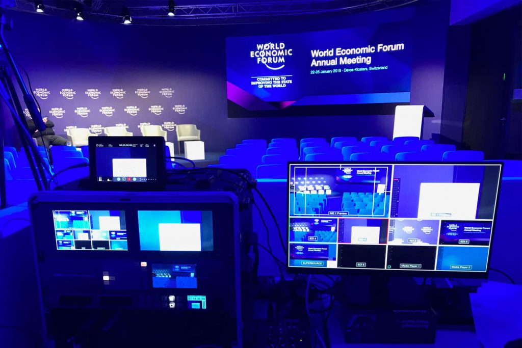 Canalchat est à la réalisation du streaming du Forum de Davos, organisé par le World Economic Forum