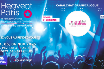 Canalchat Grandialogue sera présent au salon Heavent Paris 2025, pour présenter ses solutions de communication live en vidéo.